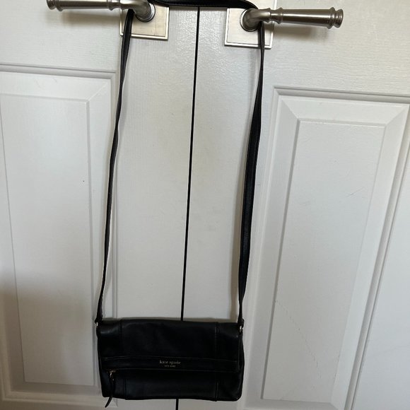 Kate Spade black Fremont Place Julian Leather Crossbody Bag purse *PLZ READ* - Picture 3 of 16
